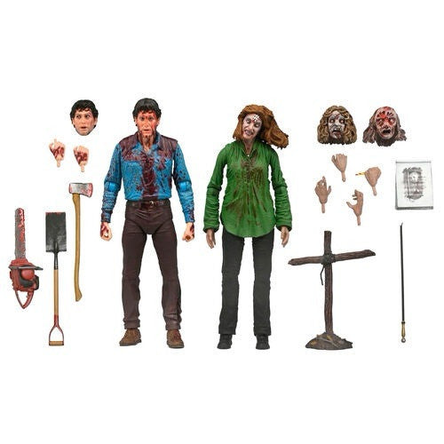 NECA Evil Dead Bloody Ash & Cheryl Williams Ultimate 2 figs 18cm Due 30/6