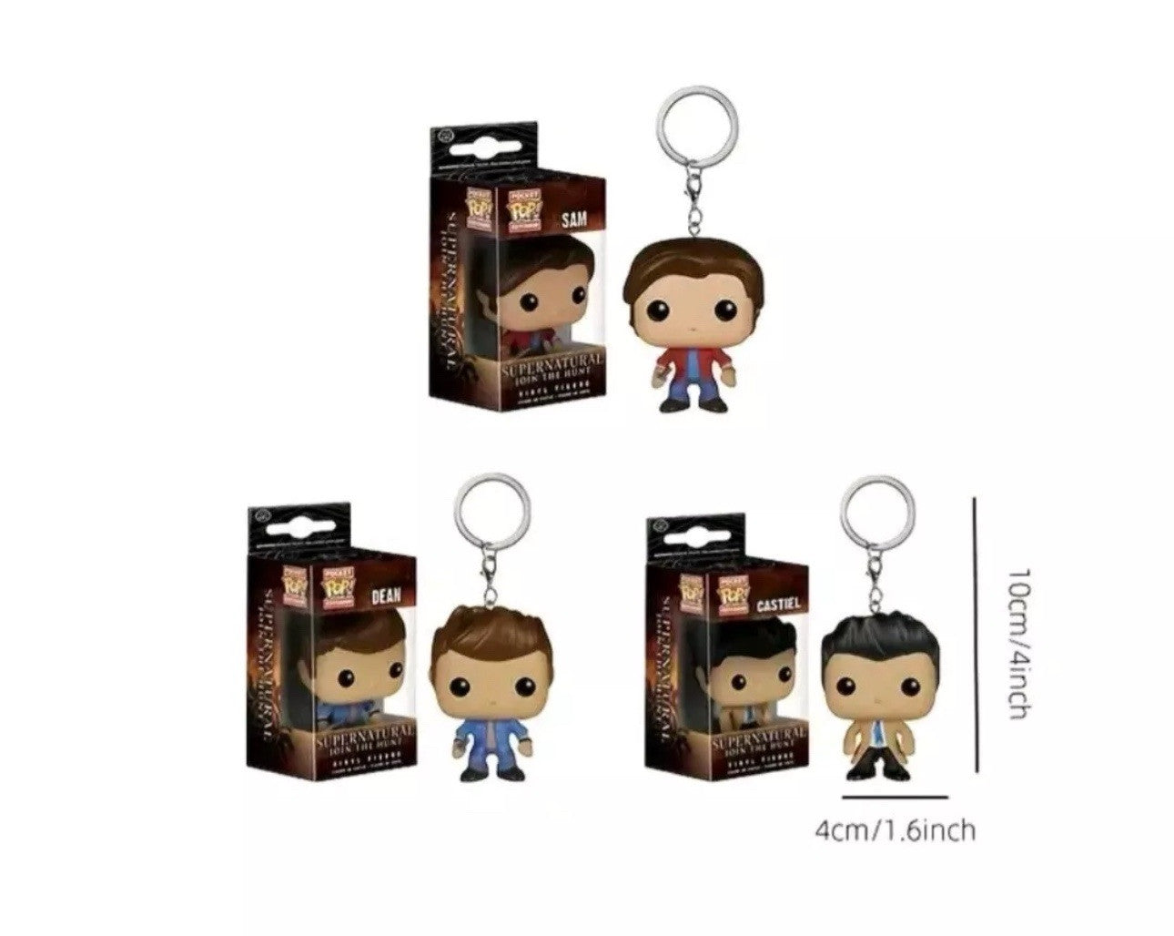 Sam Winchester Supernatural Pocket Pop Keyring Collectable Vinyl Figure Cult Tv
