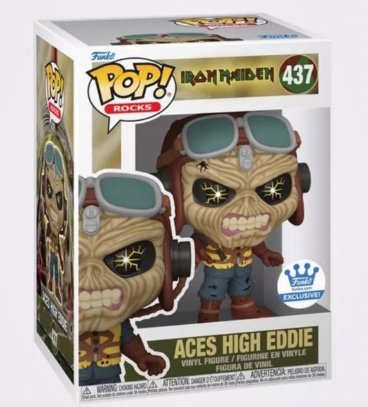 Funko Pop! Aces High Eddie 437 Shop Exclusive Iron Maiden Metal Rocks