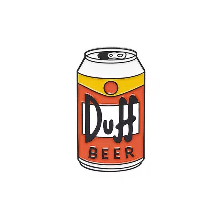 DUFF BEER Simpsons Pin Badge Homer Simpson Gift Cartoon Cult1