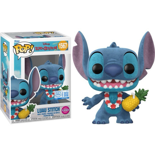 Funko POP Lilo & Stitch - Luau Stitch - Flocked With Pineapple Hot In Stk Now