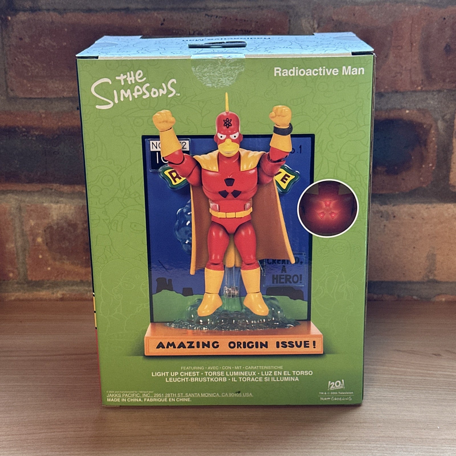 The Simpsons Radioactive Man Premium 5 inch Scale Action Figure - Jakks Pacific