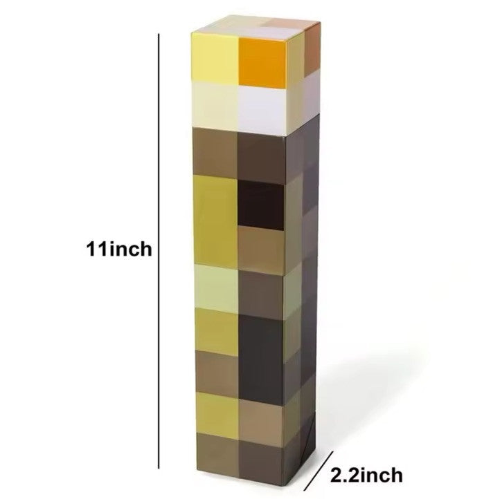 Rechargeable Light Up Torch Lamp of Minecraft Handheld & Wall Mounting Portable