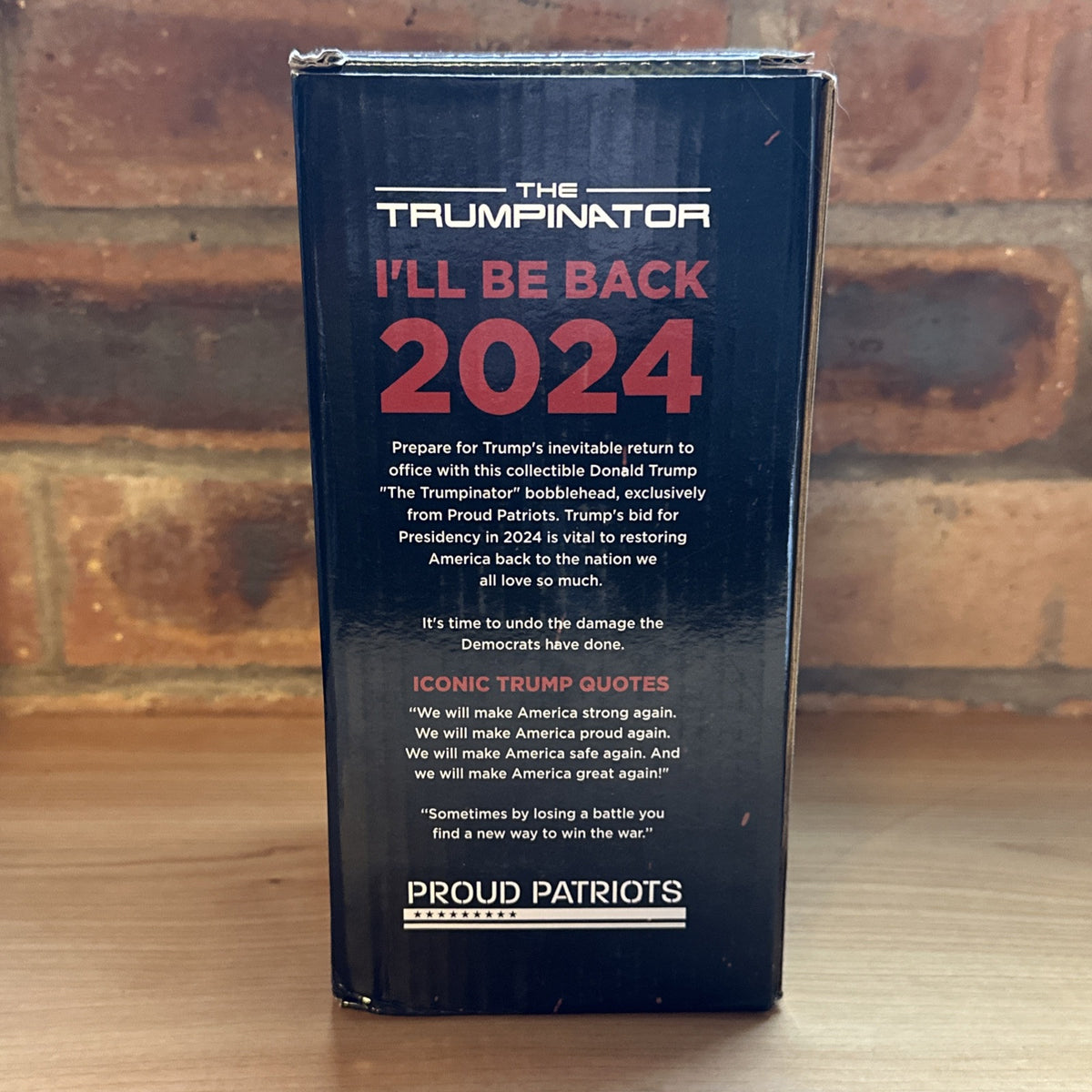 The Trumpinator Bobblehead I'll Be Back Collectible MODEL trump Air Force 12