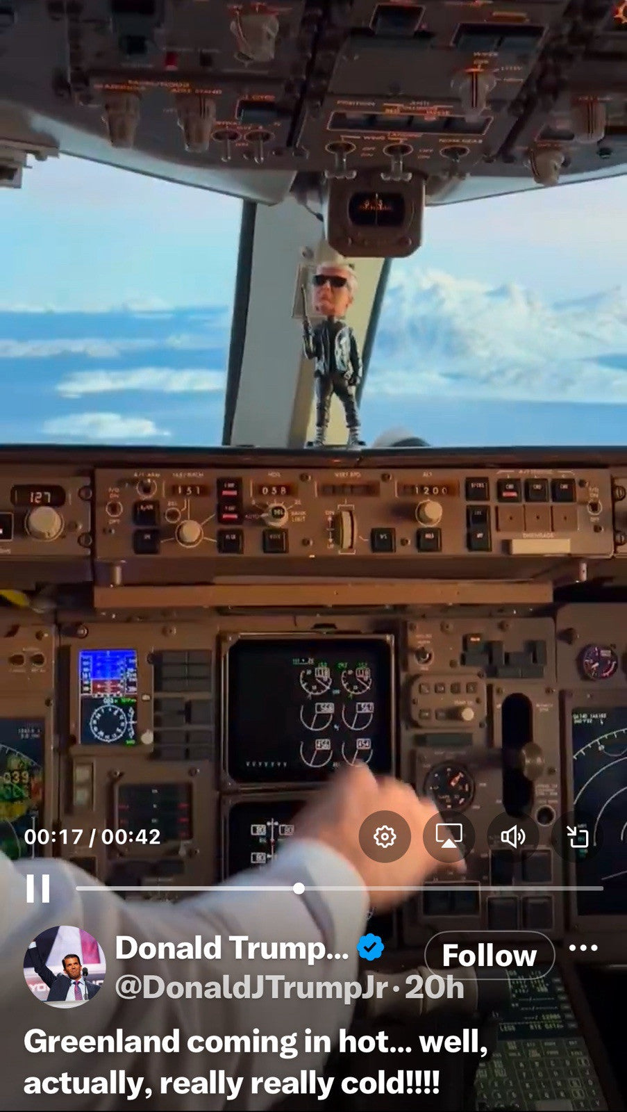 The Trumpinator Bobblehead I'll Be Back Collectible MODEL trump Air Force 15