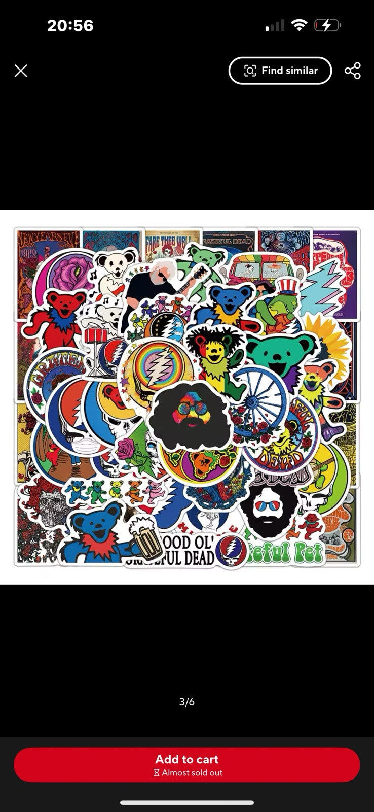 50x New Grateful Dead Graffiti Stickers For Skateboard Laptop Luggage Decal