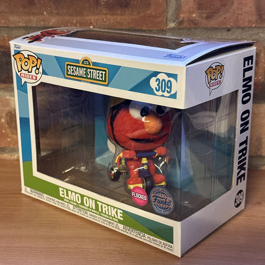 Funko POP! Rides: Sesame Street Elmo on Trike Vinyl Figure Flocked Bike NEW