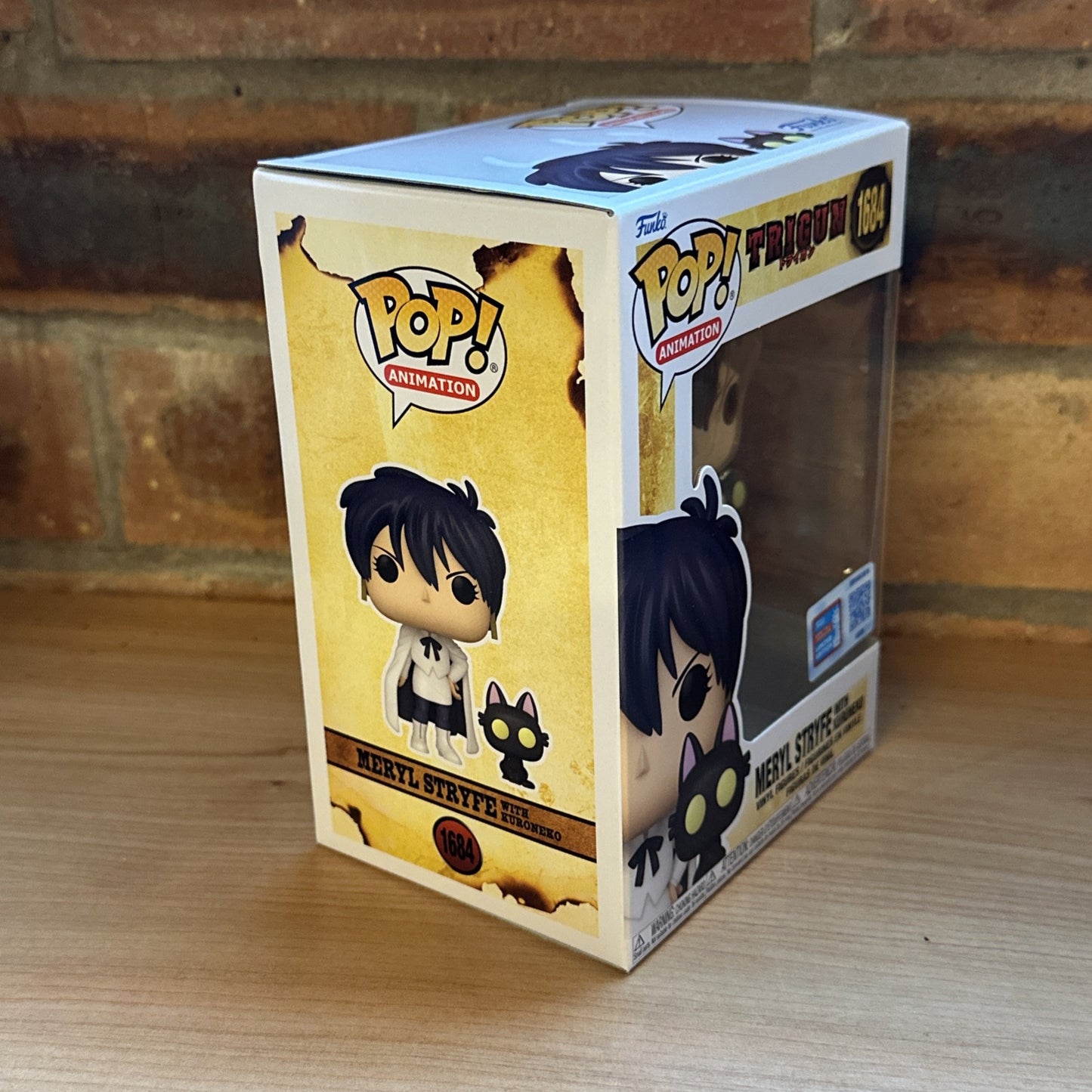 FUNKO POP: TRIGUN - MERYL STRYFE W/KURONEKO NY24 EXC Comic Con Sticker