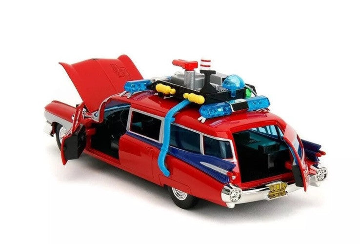 Jada 1:24 35466 Ghostbusters – ECTO-1/mash up with Optimus Prime In Stk End Mar