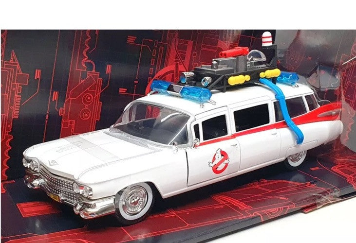 Jada 1/24 Scale 99731 - Ecto 1 Ghostbusters Cadillac Ambulance In Stk End March