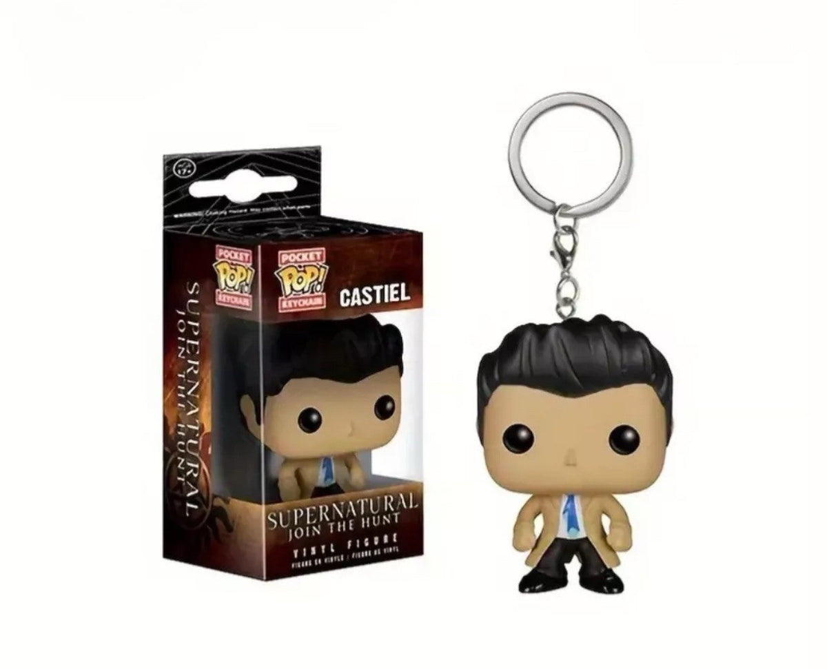 Castiel Supernatural Pocket Pop Keyring Collectable Vinyl Figure Cult Keychain0