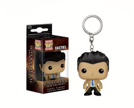 Castiel Supernatural Pocket Pop Keyring Collectable Vinyl Figure Cult Keychain0