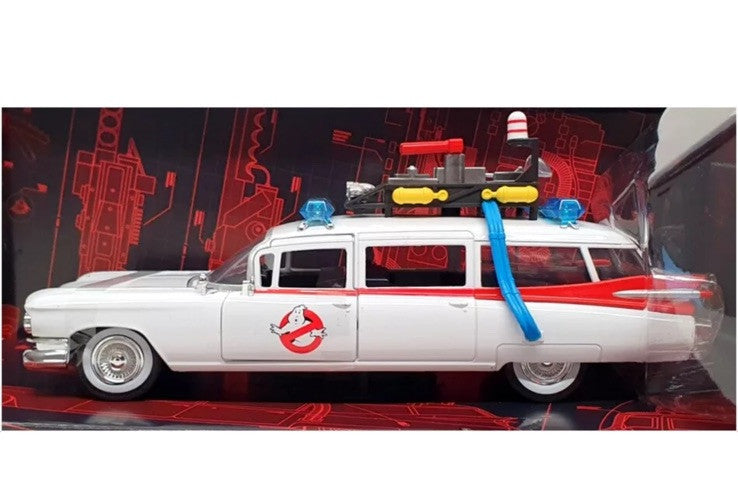 Jada 1/24 Scale 99731 - Ecto 1 Ghostbusters Cadillac Ambulance In Stk End March