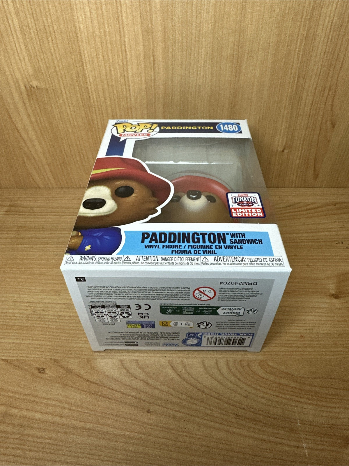 Funko Pop Movies Paddington With Sandwich Peru Funkon #1480 + Free Protector