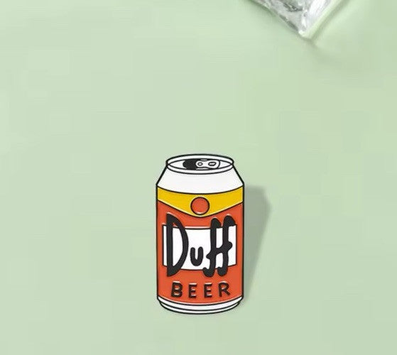 DUFF BEER Simpsons Pin Badge Homer Simpson Gift Cartoon Cult0
