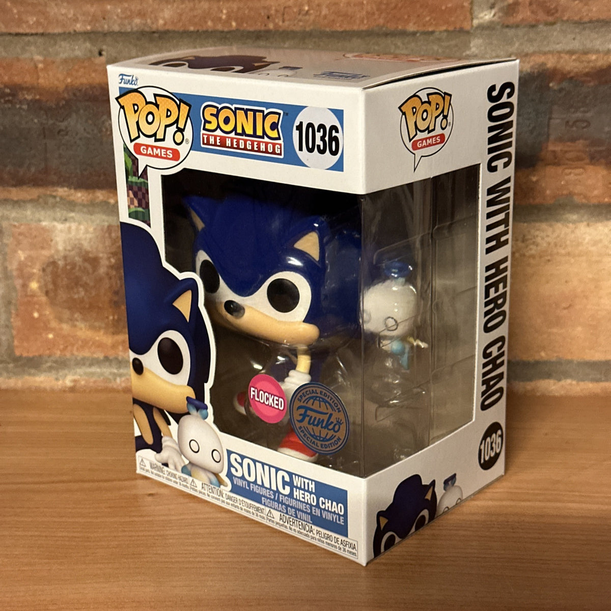 FUNKO POP! Sonic The Hedgehog FLOCKED SONIC HERO CHAO In Stock NOW  Ltd Ed1
