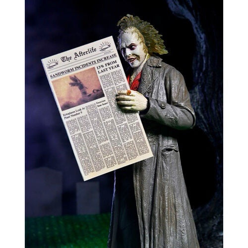 NECA BEETLEJUICE (1988) Tour Guide Bio-Exorcist Beetlejuice 7" figure Due In 4/4