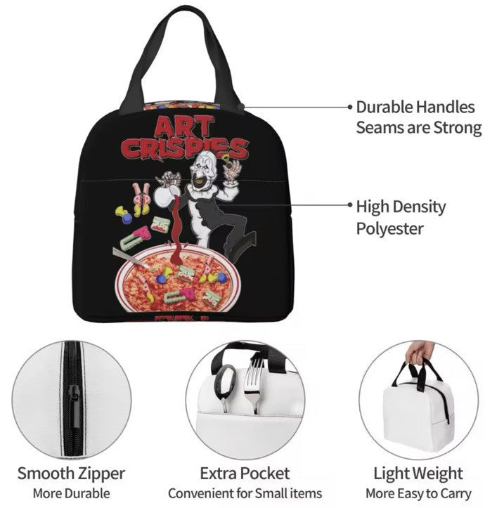 Terrifier Art The Clown Lunch Box Bag Cooler Thermal Insulated Horror Cult