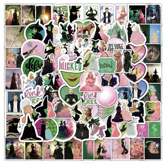 10x Wicked Stickers Musical Fantasy Film The Wizard of Oz Craft Decal Graffiti