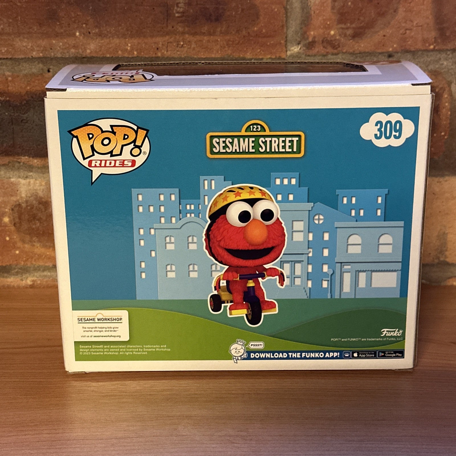 Funko POP! Rides: Sesame Street Elmo on Trike Vinyl Figure Flocked Bike NEW