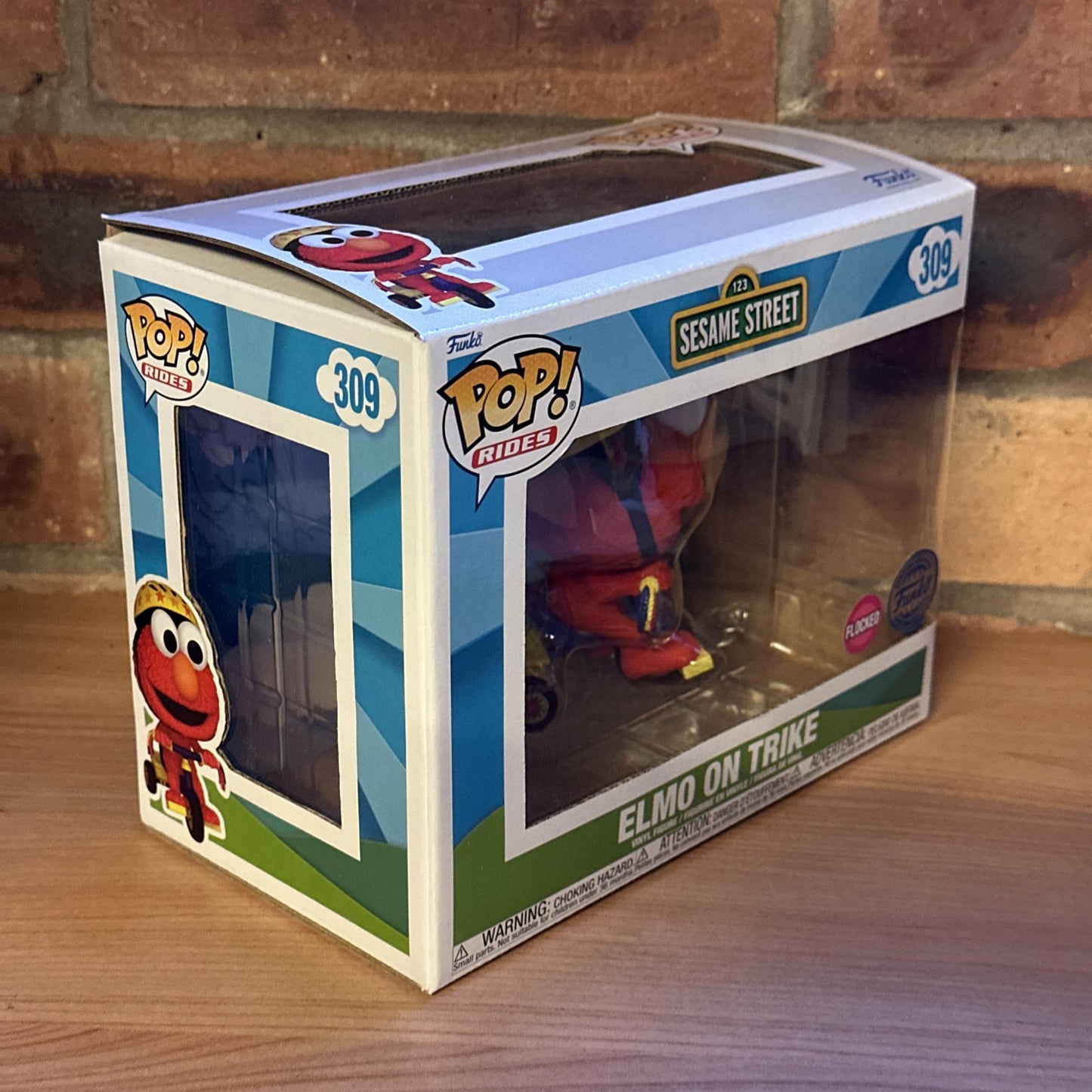 Funko POP! Rides: Sesame Street Elmo on Trike Vinyl Figure Flocked Bike NEW