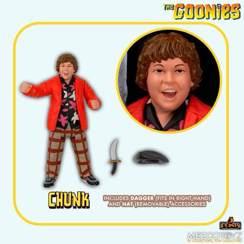 Official Mezco GOONIES Set Of 5  FIGURES Sloth DATA CHUNK Mikey Mouth Due In 8/4