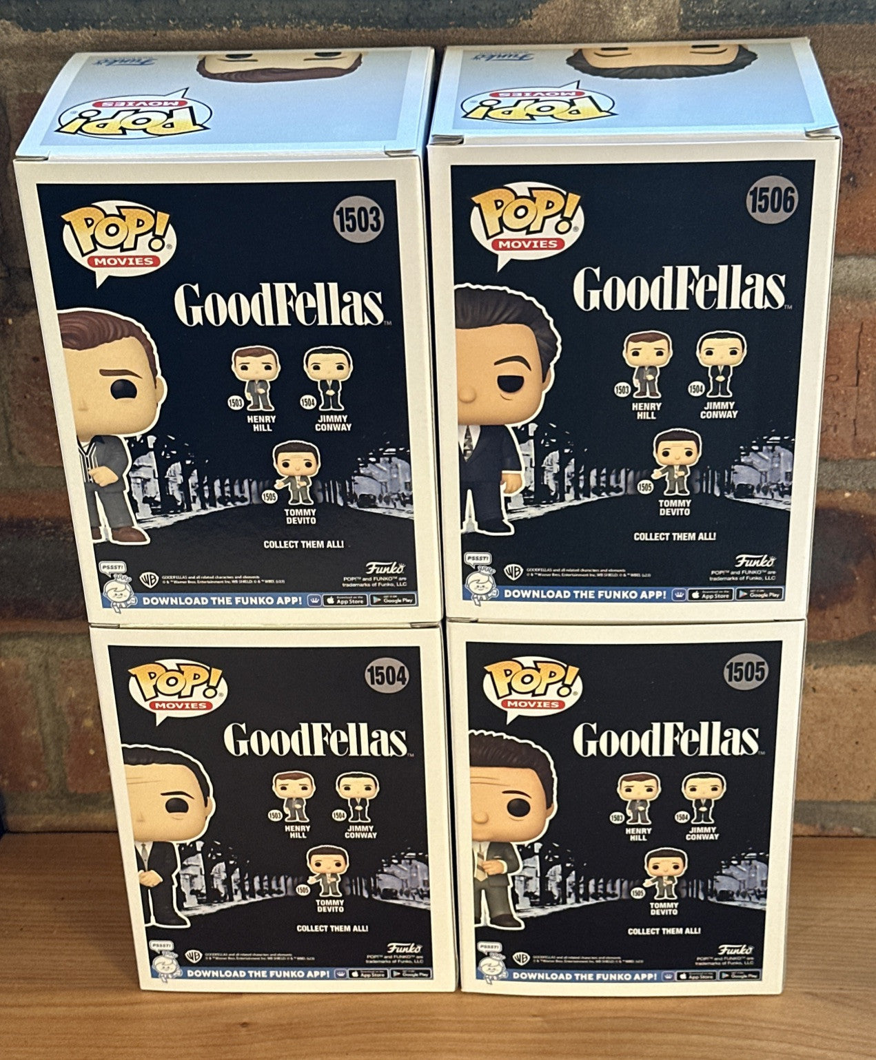 Funko Pop Movies - Goodfellas Full Set! Tommy Henry Jimmy Paulie Gangster Cult