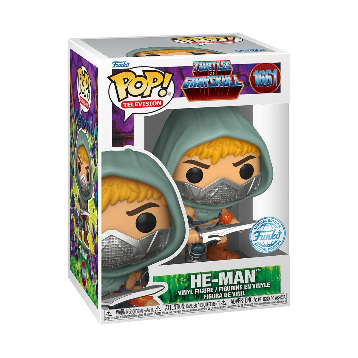 Funko Pop! Turtles of Grayskull HE-MAN Motu EXC Target Con 2025 Figure Sticker0