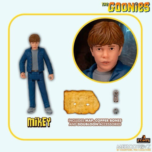 Official Mezco GOONIES Set Of 5  FIGURES Sloth DATA CHUNK Mikey Mouth Due In 8/4