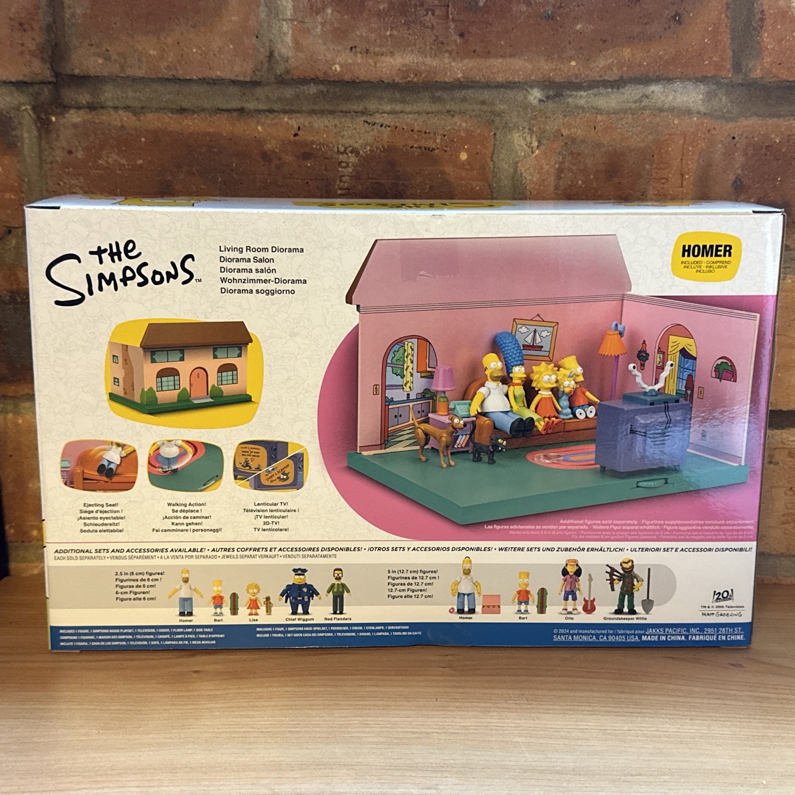 Jakks The Simpsons Action Figures, Living Room Diorama House Playset - In Stock