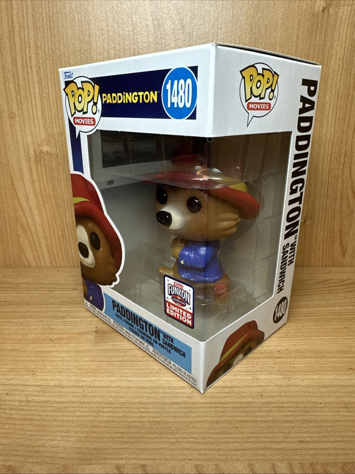 Funko Pop Movies Paddington With Sandwich Peru Funkon #1480 + Free Protector