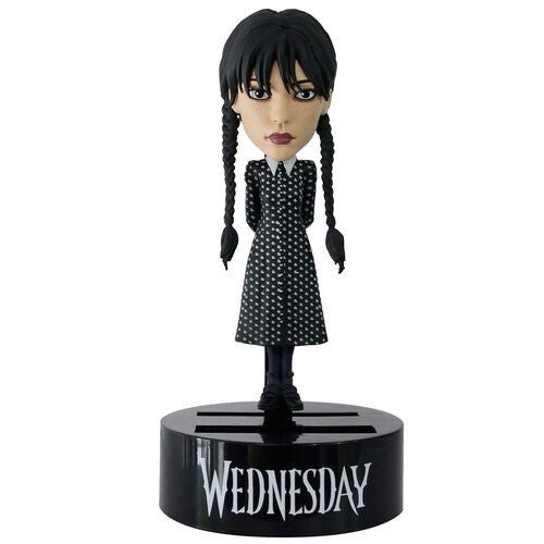 OFFICIAL NECA WEDNESDAY ADDAMS SOLAR POWERED BODY KNOCKER FIGURE DOLL DUE IN 4/4