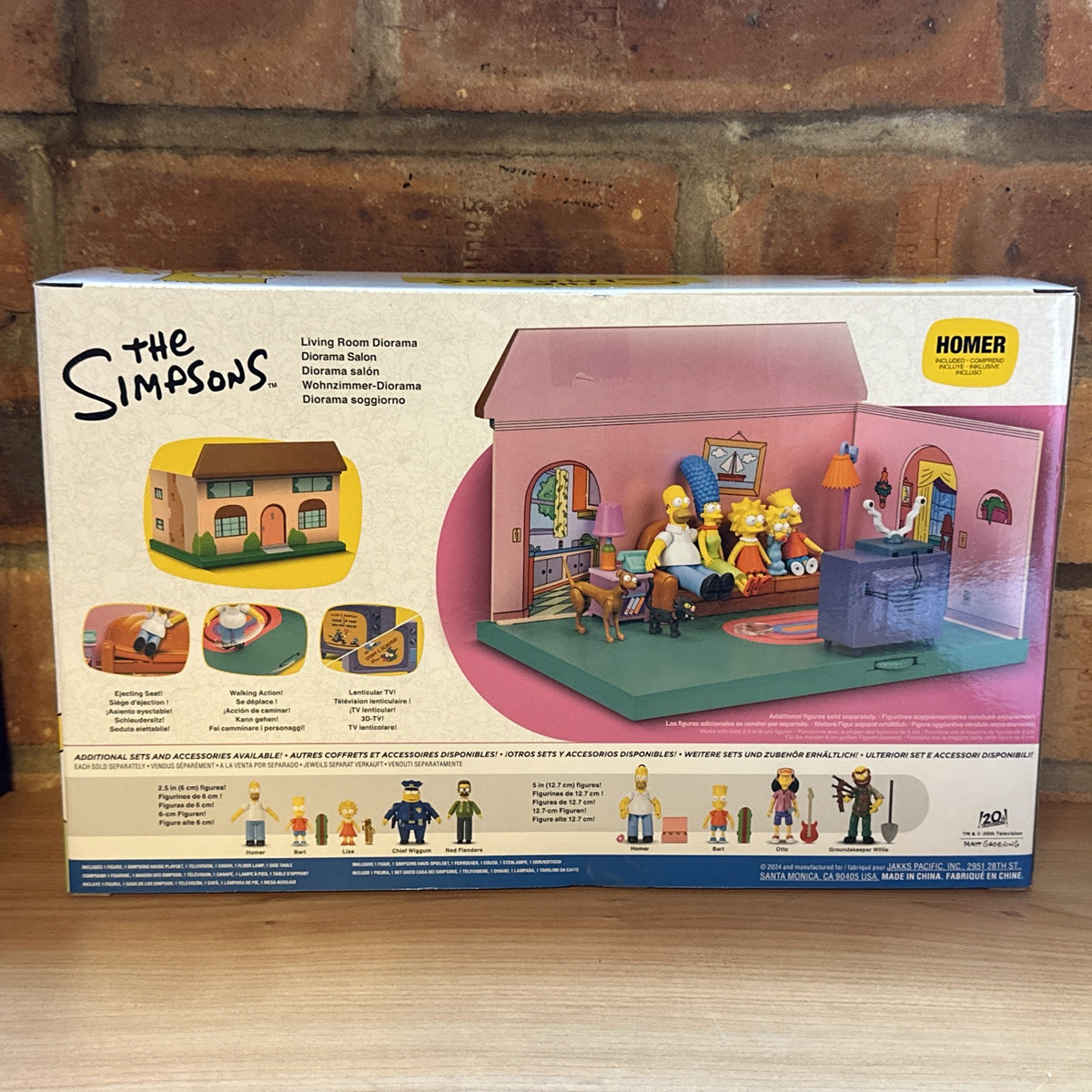 Jakks The Simpsons Action Figures Living Room Diorama House Figure Playset1