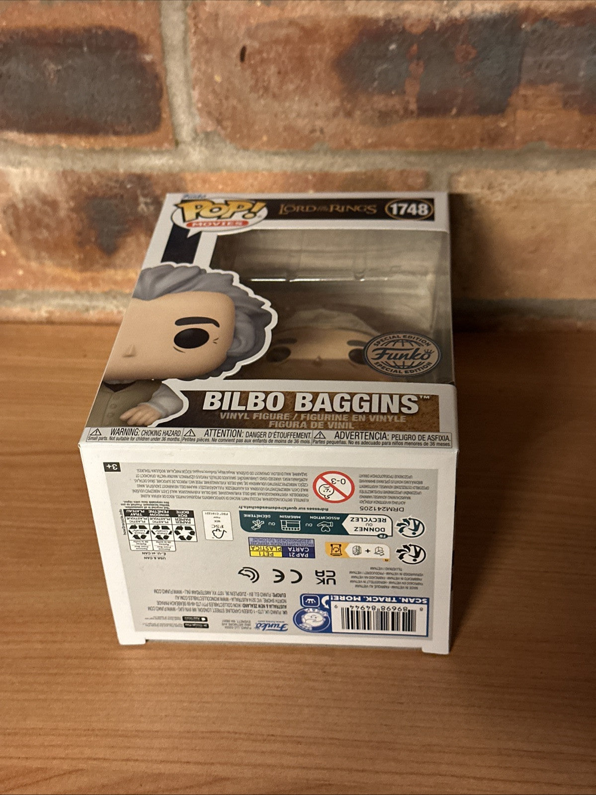 Funko Pop! Lord Of The Rings - Bilbo Baggins 1748 Funko Exclusive In Hand