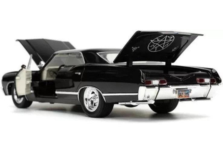 Jada Toys 1:24 Hollywood Rides Diecast Supernatural Chevy Impala Dean In Stk Mar