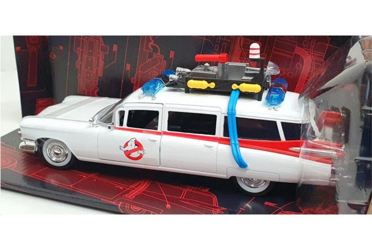 Jada 1/24 Scale 99731 - Ecto 1 Ghostbusters Cadillac Ambulance In Stk End March