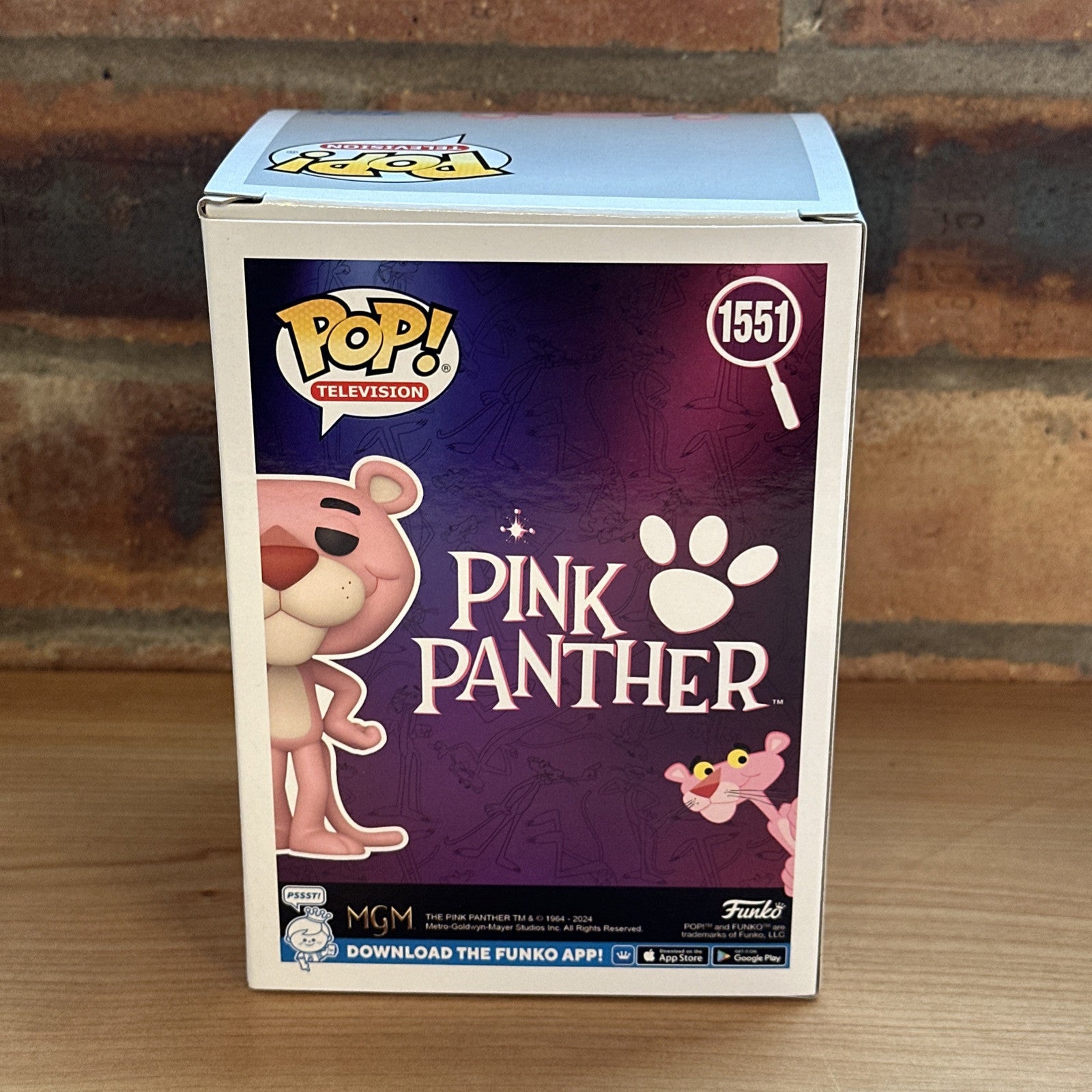 Funko Pop! Pink Panther - Pink Panther #1551 Cult Cartoon Movie Vinyl Figure