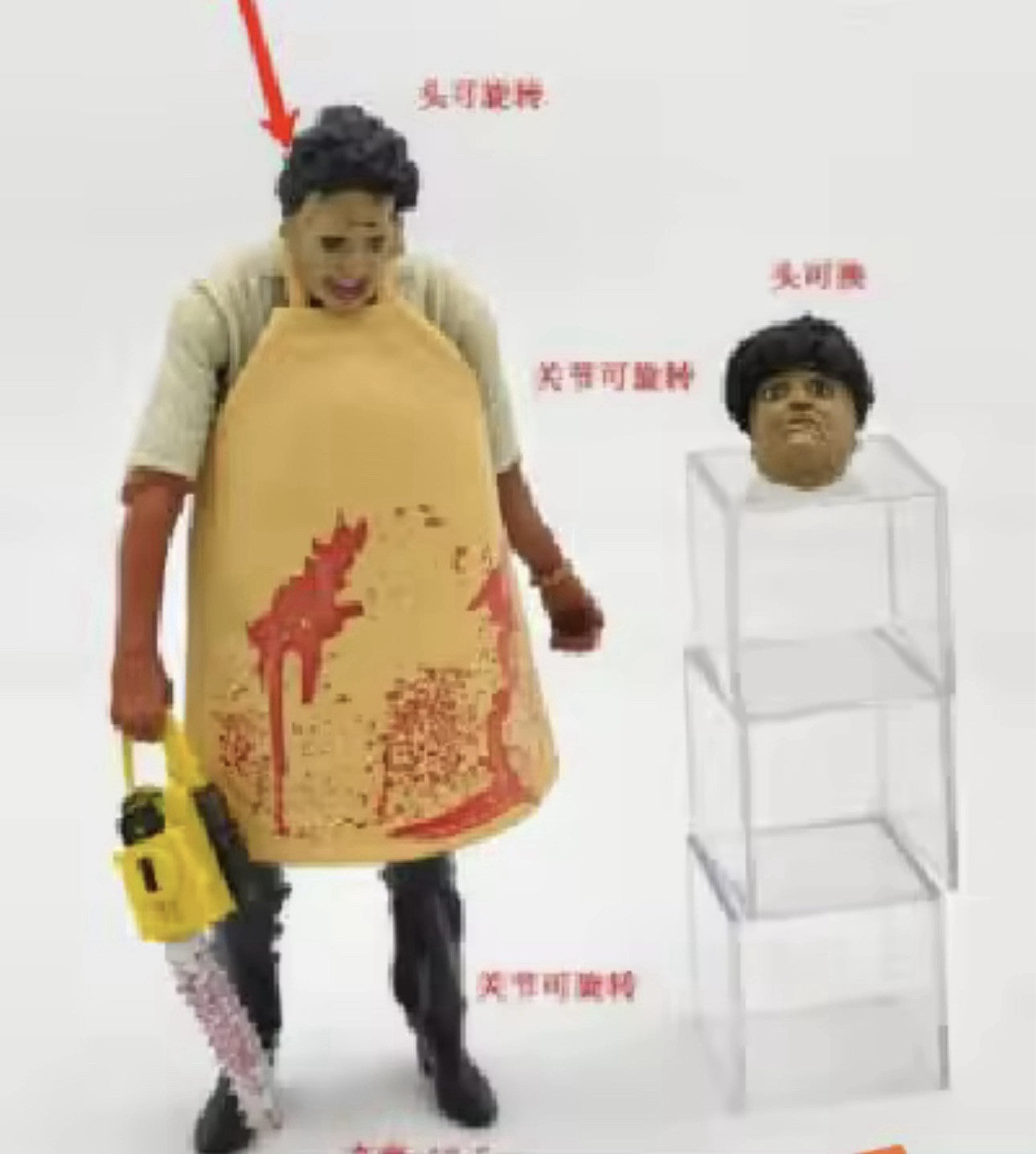 The Texas Chainsaw Massacre 7" Collectable Leatherface Action Figure Unboxed