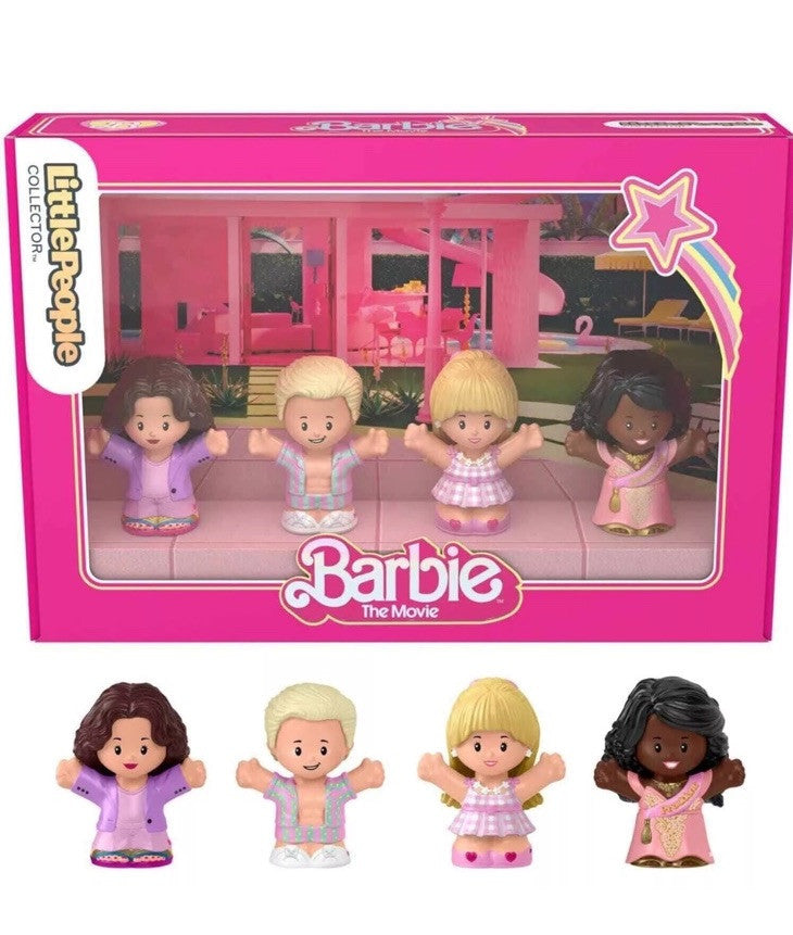 Little People Collector Set Barbie Movie 4 Figures Box Fisher Price In Stk 2wks