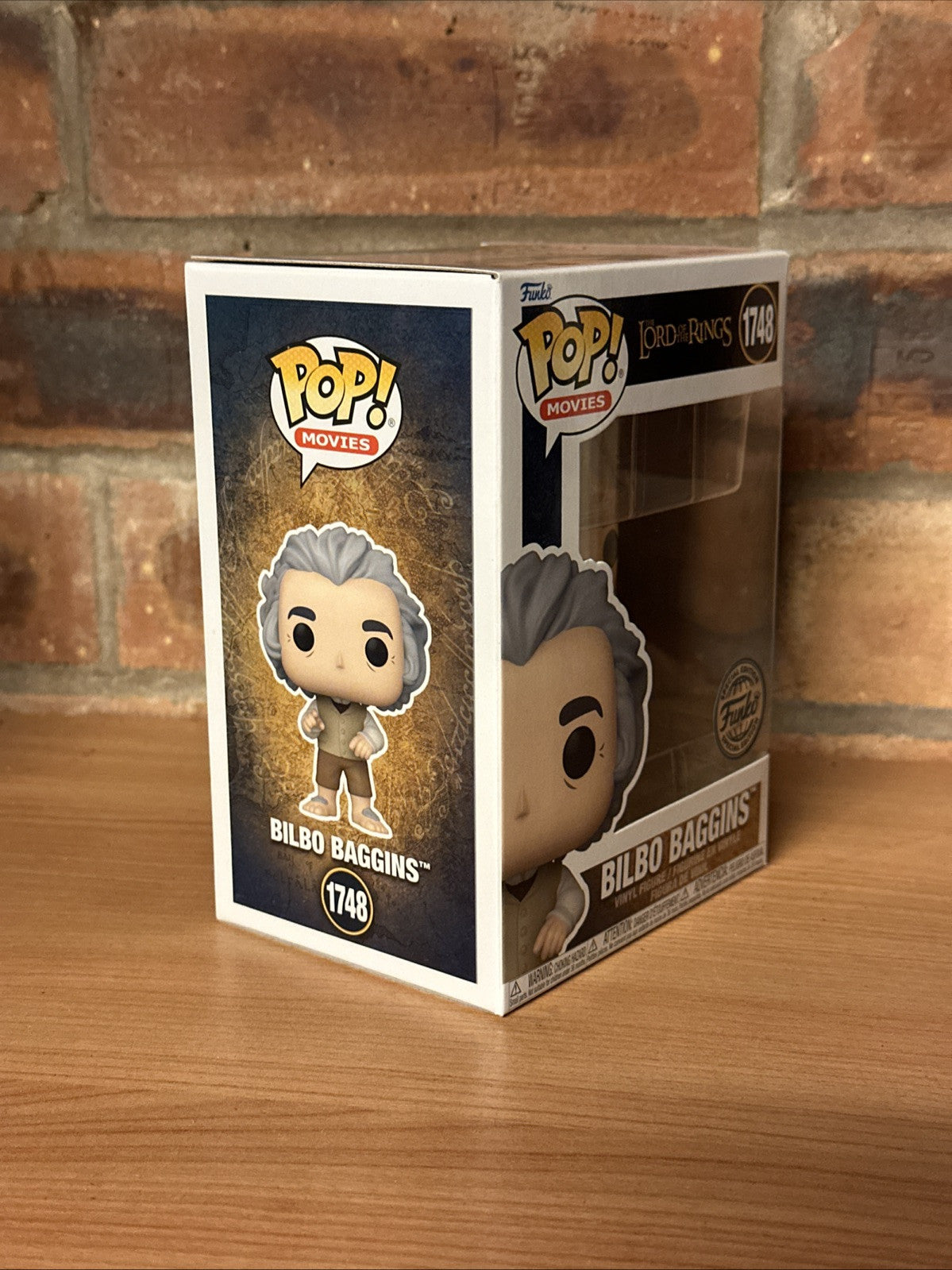 Funko Pop! Lord Of The Rings - Bilbo Baggins 1748 Funko Exclusive In Hand