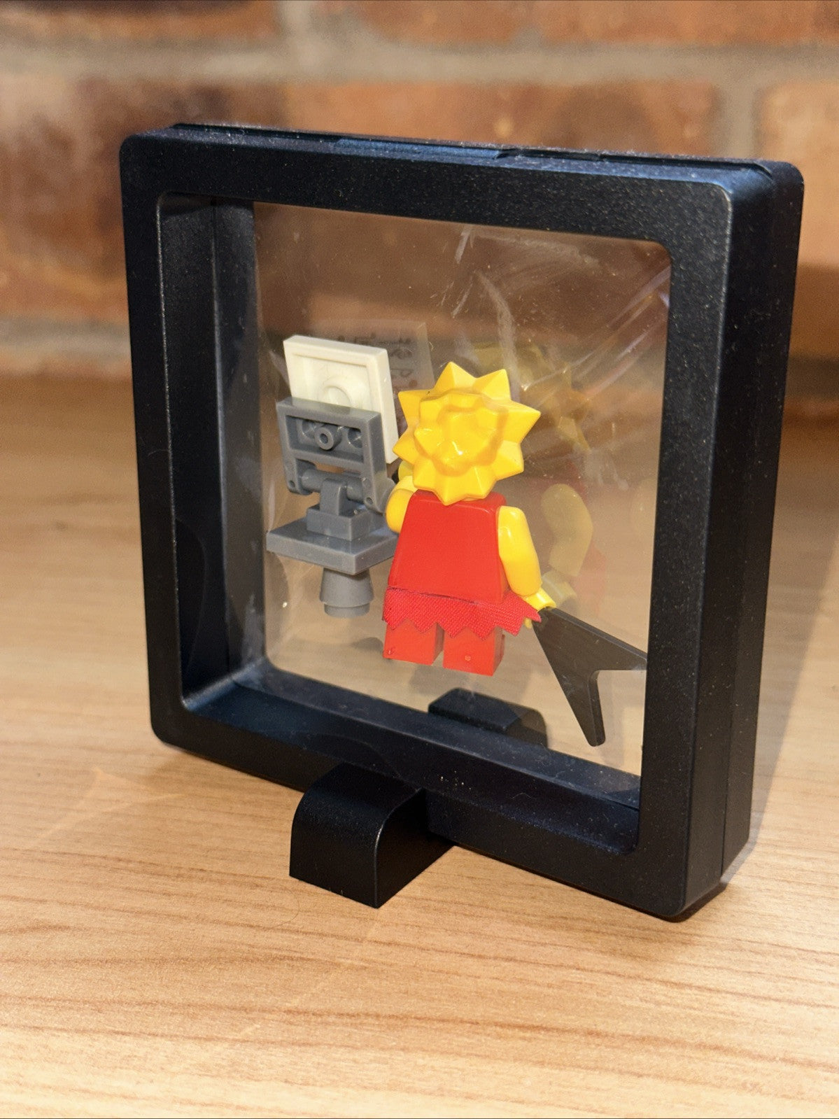 Brick Mini Figure Display Case The Simpsons Lisa Rocking Out Guitar Sheet Music