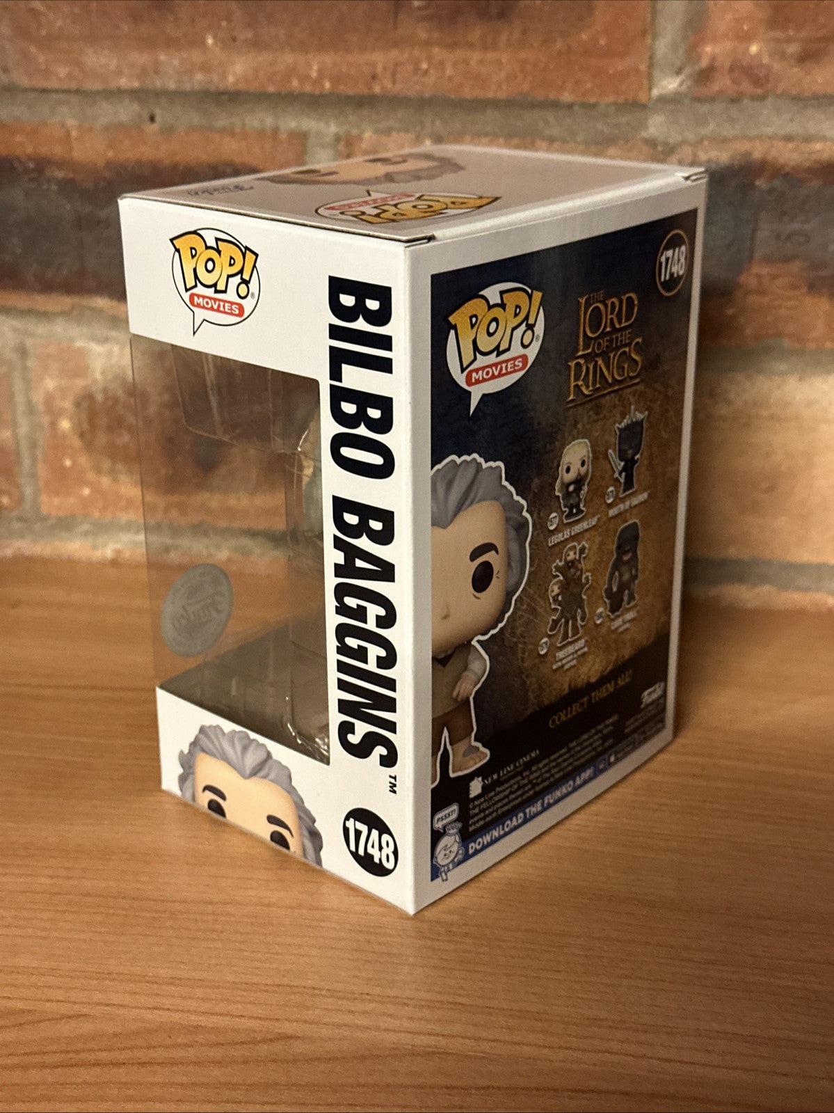 Funko Pop! Lord Of The Rings - Bilbo Baggins 1748 Funko Exclusive In Hand