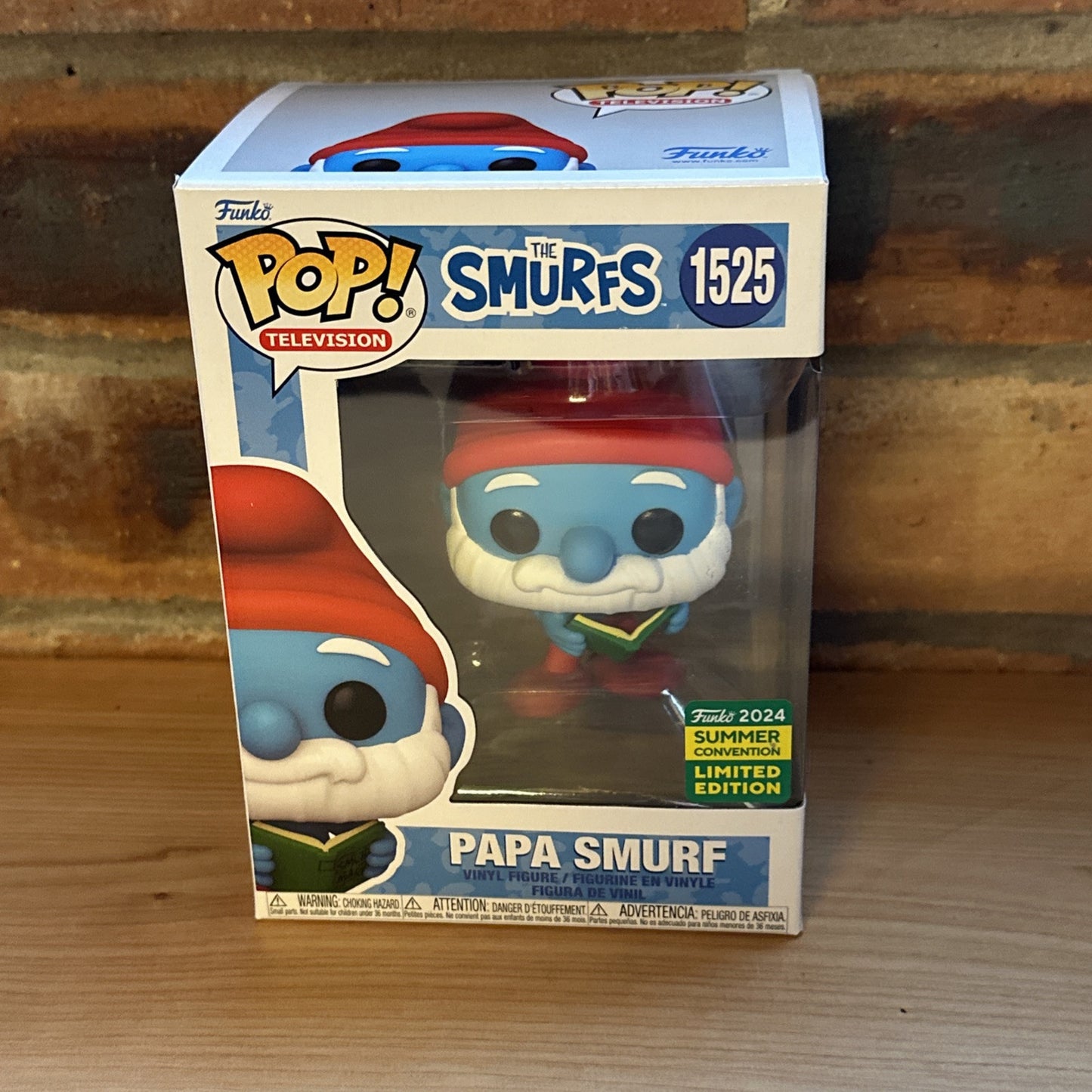 Funko Pop! The Smurfs - Papa Smurf With Magic Book #1525 2024 Summer Convention