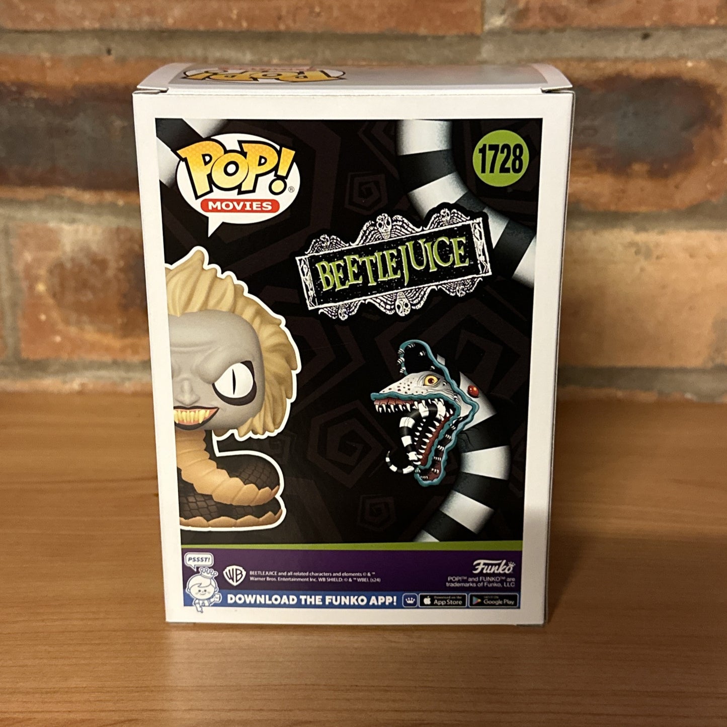 FUNKO POP! BEETLEJUICE SNAKE - BEETLEJUICE LTD ED CULT MOVIE GIFT IN STK NOW