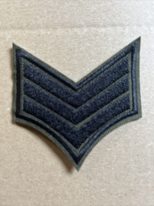 Sergeant Iron on Patch Military Army Police Airforce Insignia 8.2x7x0.1cm(2.8g) - SOScollectible