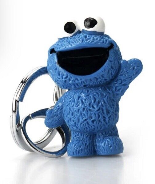 Sesame Street Cookie Monster Vinyl Fig Key Ring Keyring Chain Perfect Gift bag - SOScollectible