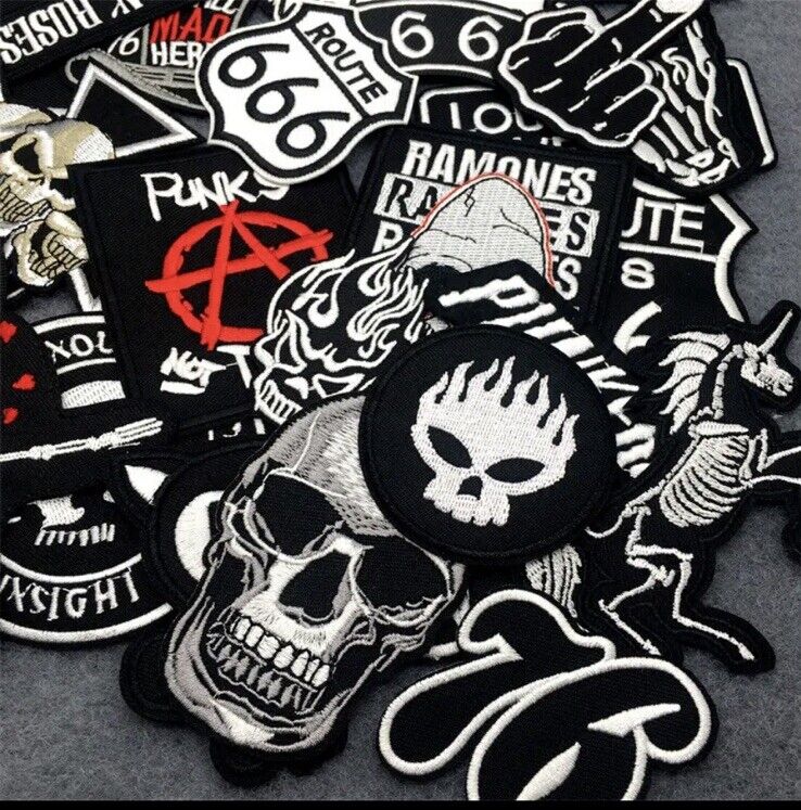 Set Of 10 Random Legendary ROCK BAND Punk Metal Music Iron On Patches 2 - SOScollectible