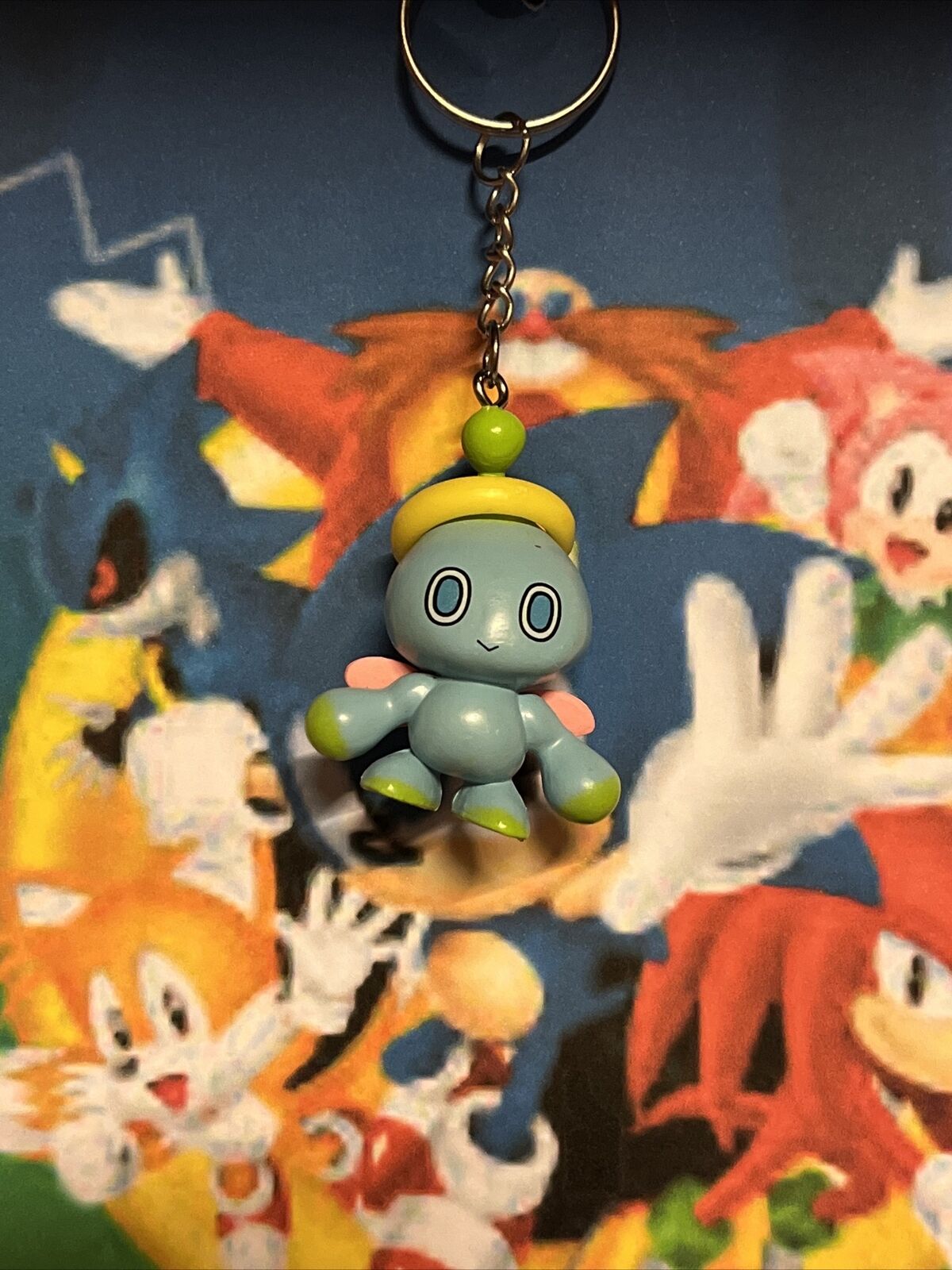 Sonic The Hedgehog - Cheese Chao Key Keychain Sega Gaming Key Ring gift bag - SOScollectible