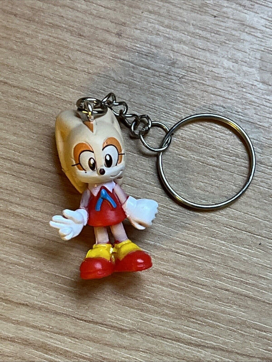 Sonic The Hedgehog CREAM THE RABBIT Key Keychain Sega Gaming Key Ring gift bag - SOScollectible