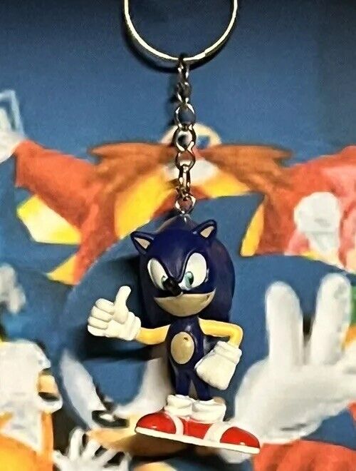 Sonic The Hedgehog - Sonic Keyring Keychain Sega Gaming Key Ring New gift bag - SOScollectible